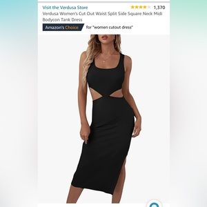 Black maxi cutout dress